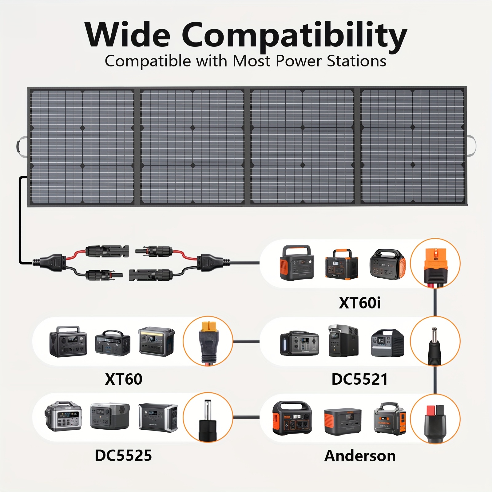 Panel solar plegable monocristalino
