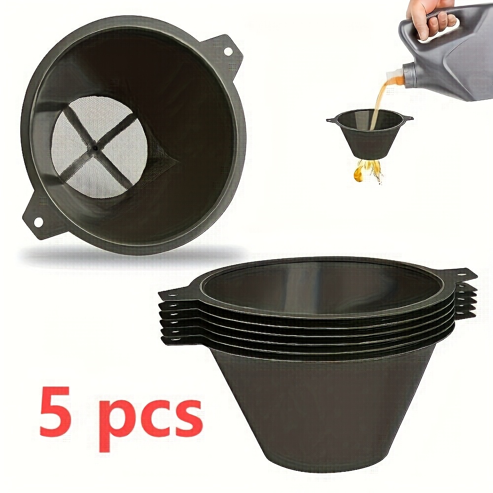 Image of 5pcs 100mm Filter Nylon Mesh, Reusable Industrial Nylon Mesh Paint Filter, Used For Filtering Oil, Water-based Paint, Food Residue