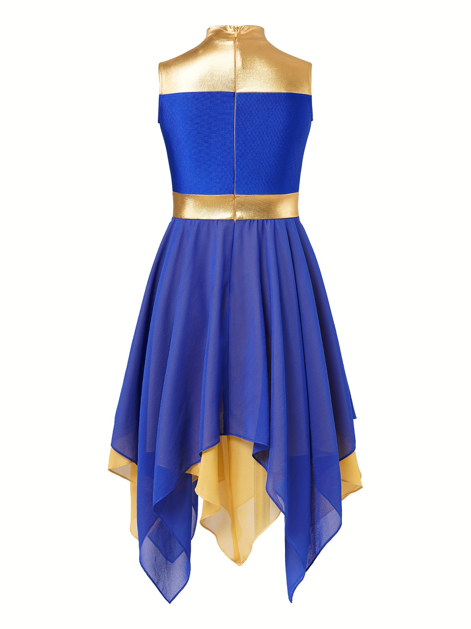 girls sleeveless liturgical praise dance dress metallic - Temu