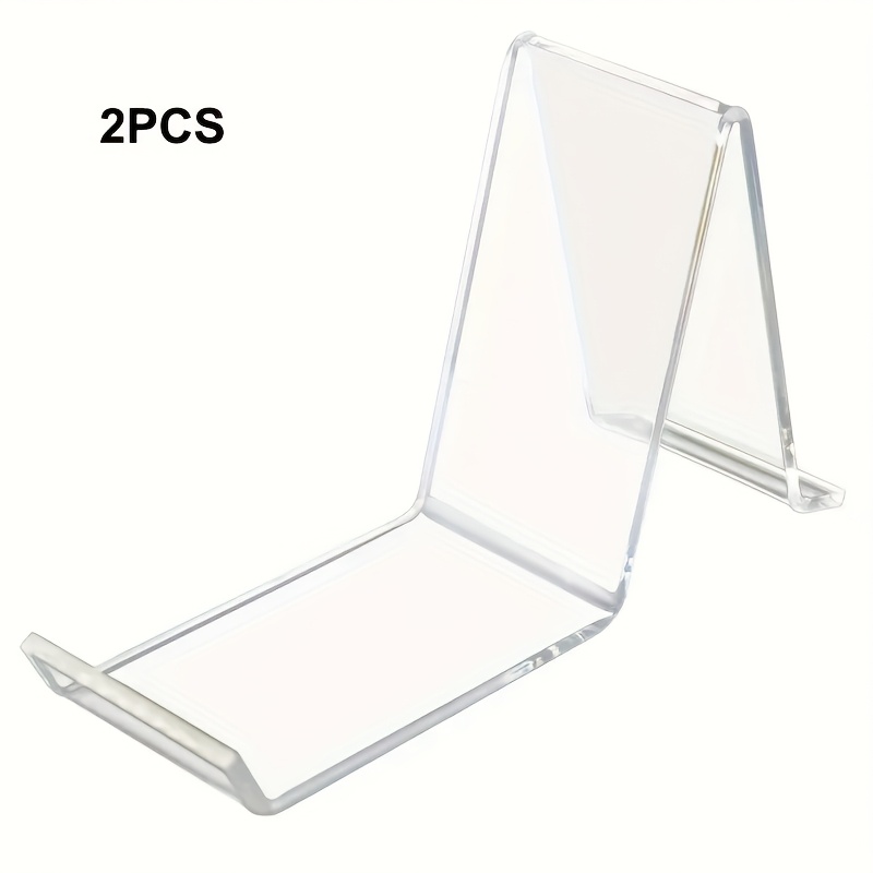 E-shop 2 Stück transparente Acryl-Schuhregal, High Heels Sandalen Präsentationsregal, mehrstufiges Aufbewahrungsregal, Präsentationsregal, stapelbar