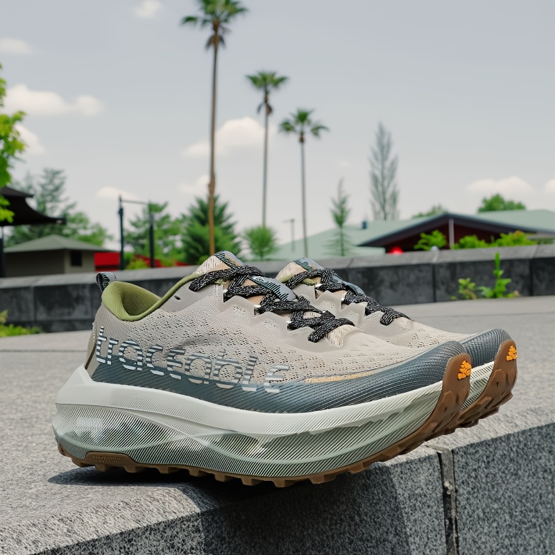 Sneakers, Men's Outdoor Shoes, Lightweight and Comfortable Trail Running Shoes, Anti-Slip Shock-Absorbing Casual Shoes, Fashionable Sports Running Shoes for Men