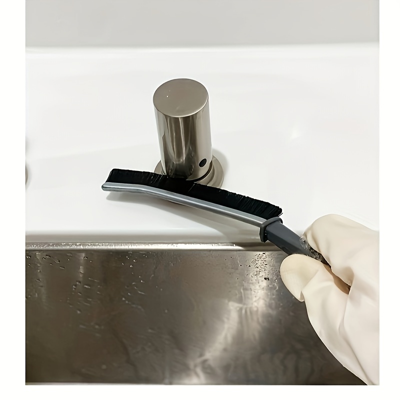 Hard-bristle Grooved Cleaning Brush, Multi-functional, Suitable for Kitchen, Bathroom, Bedroom, and Living Room, No Power Required, Durable Dust Removal Tool, Suitable for Tiles and Windows