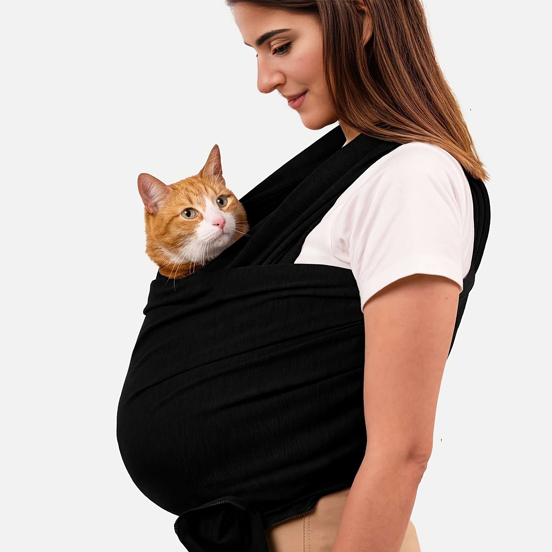 TEMU 애완동물 슬링 야외 휴대용 강아지 사계절 여행 가방 휴대용 보관 고양이 강아지 여행 스트랩