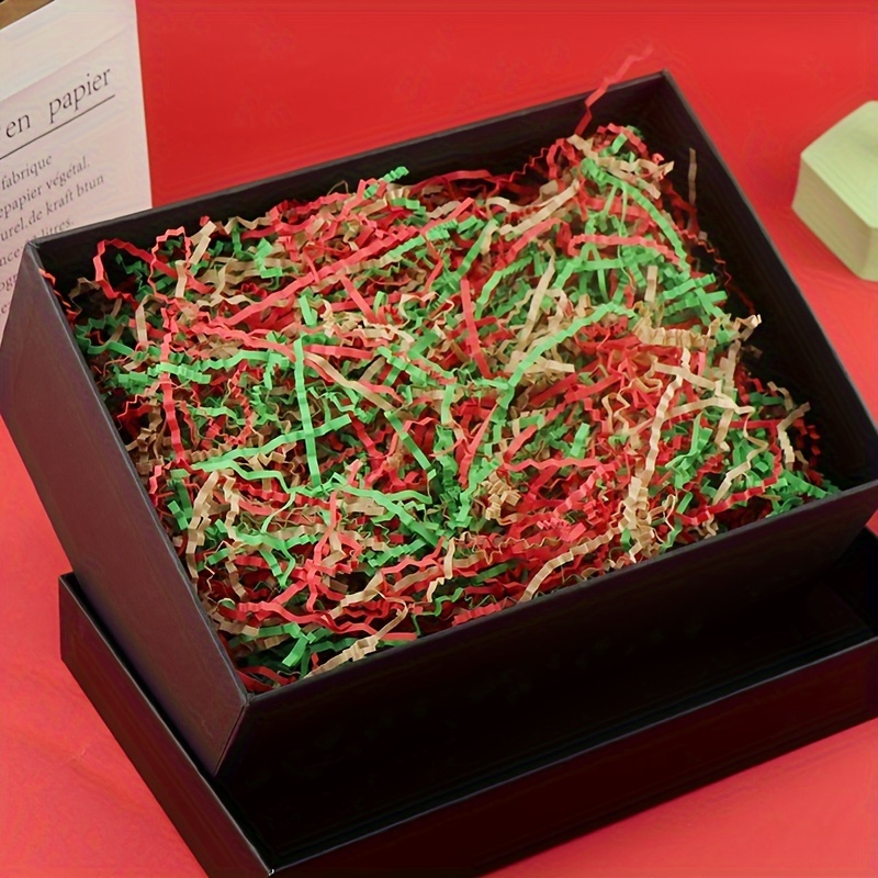 

[top-] 100g Christmas & Easter Box - Mixed Shredded Crinkle For Decorations, Red// - For And Wrapping Supplies