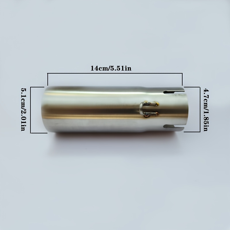 1pc motorcycle exhaust   pipe connector suitable for yamaha r6 2006 2019 slip on motorcycle exhaust   link pipe 51 mm motorcycle accessories motorcycle   section yamaha   link pipe r6   section details 1