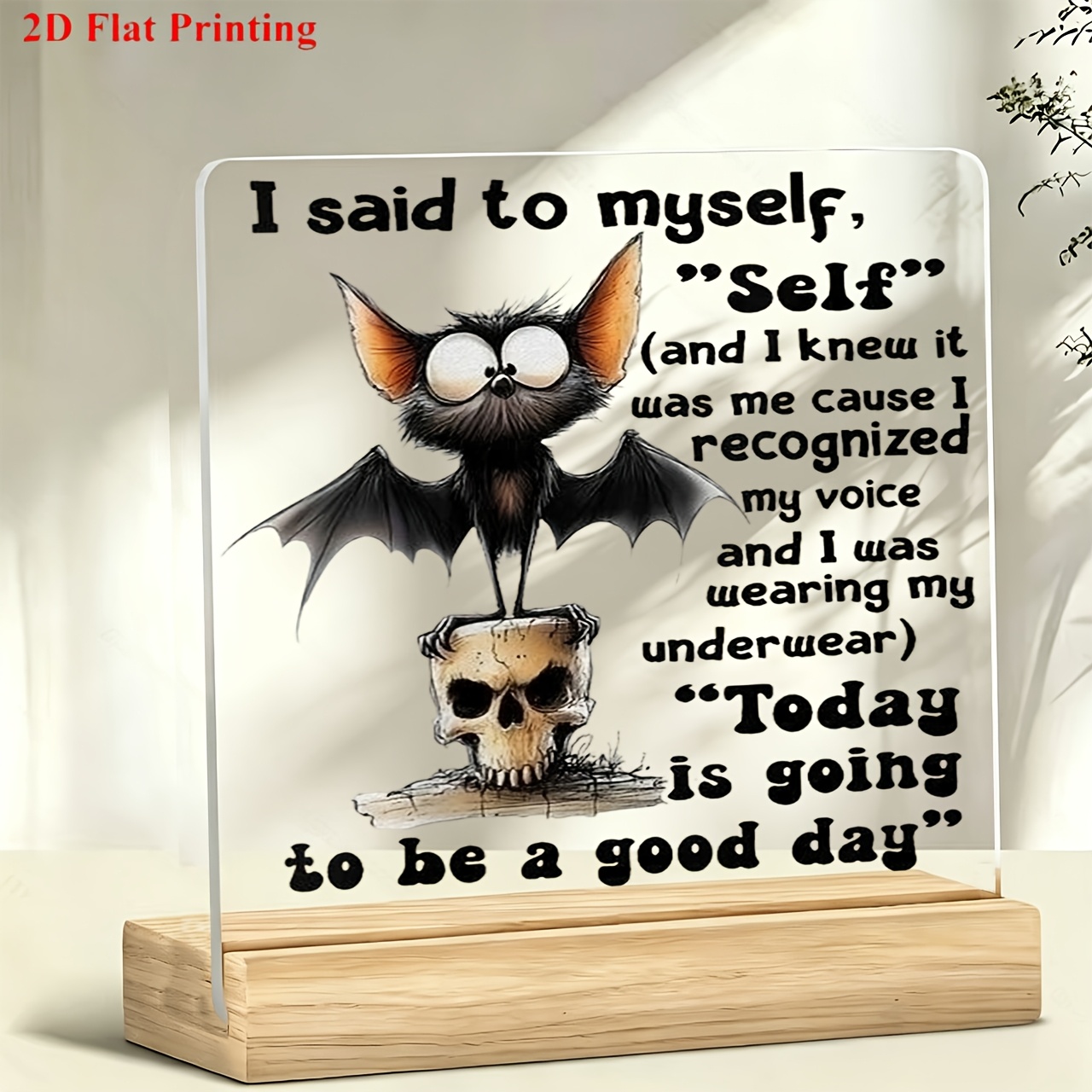 TEMU 1pc Acrylic Desktop Decoration Stand Cartoon Paperweight, Desktop Decoration, Suitable For Work, Study, Bar Table Placement, Suitable For Daily