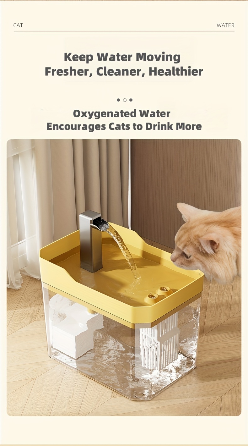 automatic dog water fountain cute keychain usb powered with   4 stage filtration system   water level window no suitable for   low maintenance pet water dispenser Product details 5