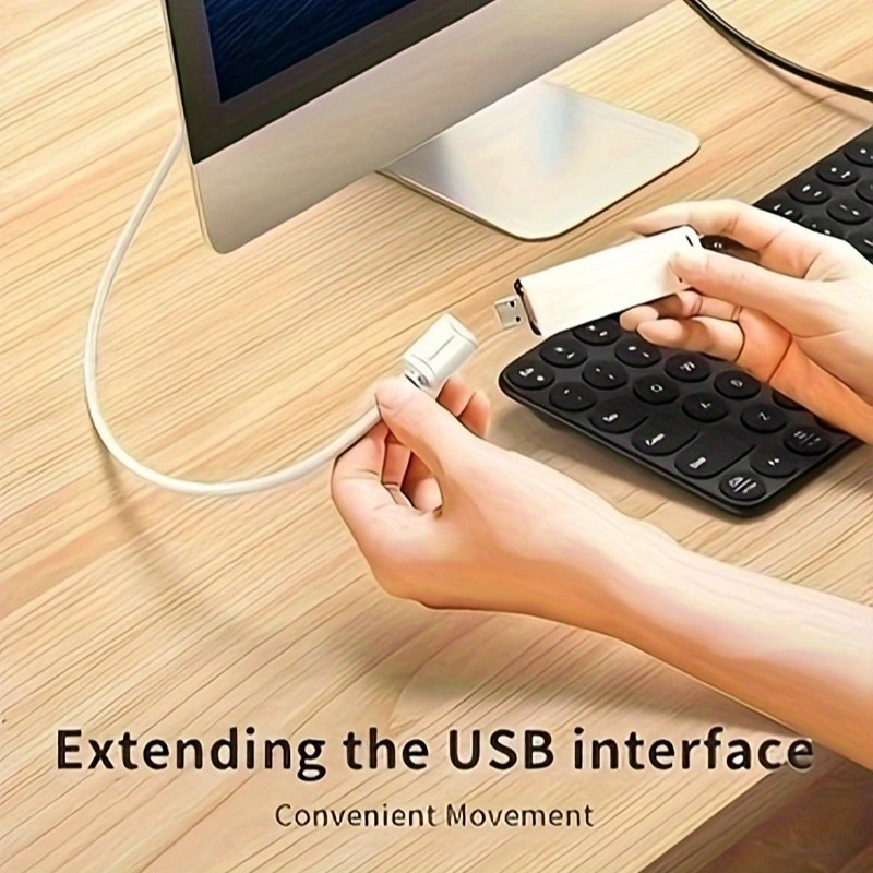 Visscho High-Speed USB 2.0 Extension Cable - AM/AF Male to Female, 10-20W Power, Durable PVC, Compatible with Laptops, Desktops, Car Recorders, U Disks, Mice, Keyboards, Game Controllers, Printers - USB Data Cable, USB Cable, Versatile Connectivity, Sleek Design, Sturdy Construction, Usb Extension Cable, Extension Wire, Pc Accessories, Keyboard Cable, Laptop Accessories, Charger Fast Charging 2 Visscho High-Speed USB 2.0 Extension Cable - AM/AF Male to Female, 10-20W Power, Durable PVC, Compatible with Laptops, Desktops, Car Recorders, U Disks, Mice, Keyboards, Game Controllers, Printers - USB Data Cable, USB Cable, Versatile Connectivity, Sleek Design, Sturdy Construction, Usb Extension Cable, Extension Wire, Pc Accessories, Keyboard Cable, Laptop Accessories, Charger Fast Charging - Image 2