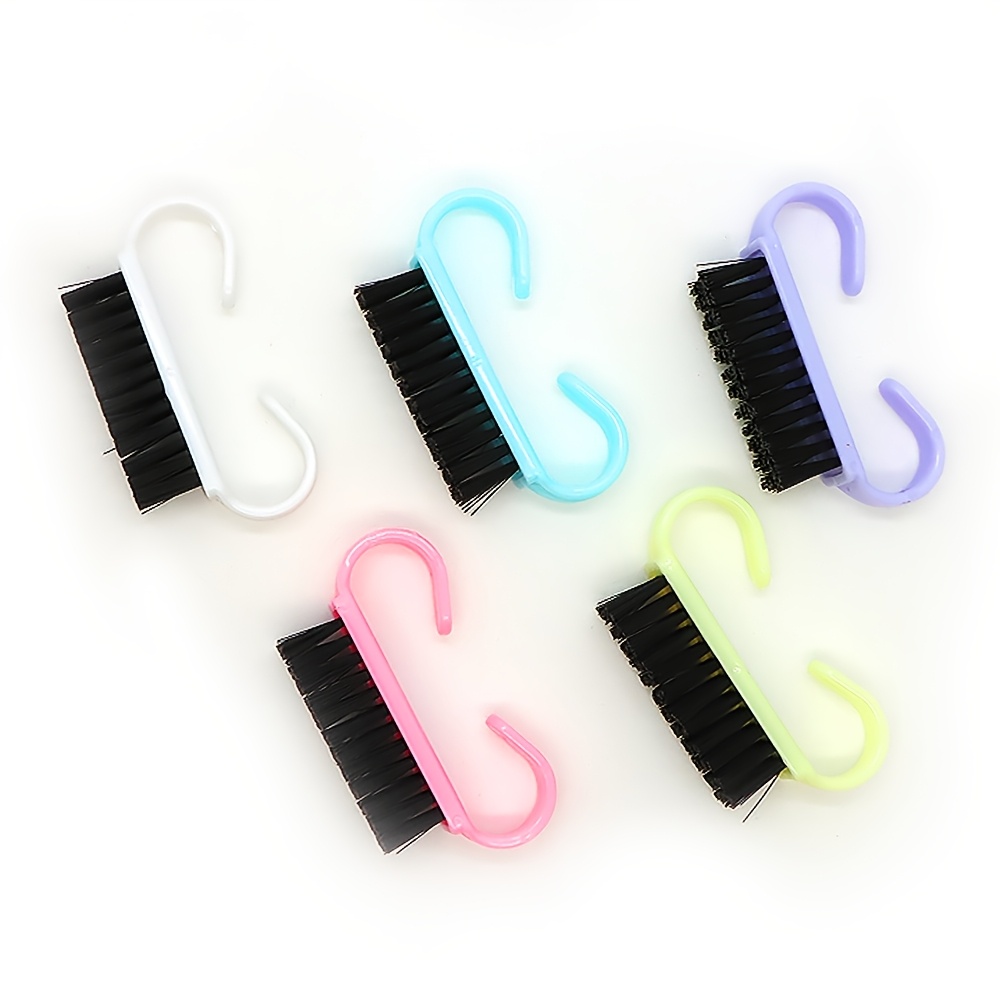 5pcs Easy-Grip Nail Cleaning Brush Set for Toes and Nails