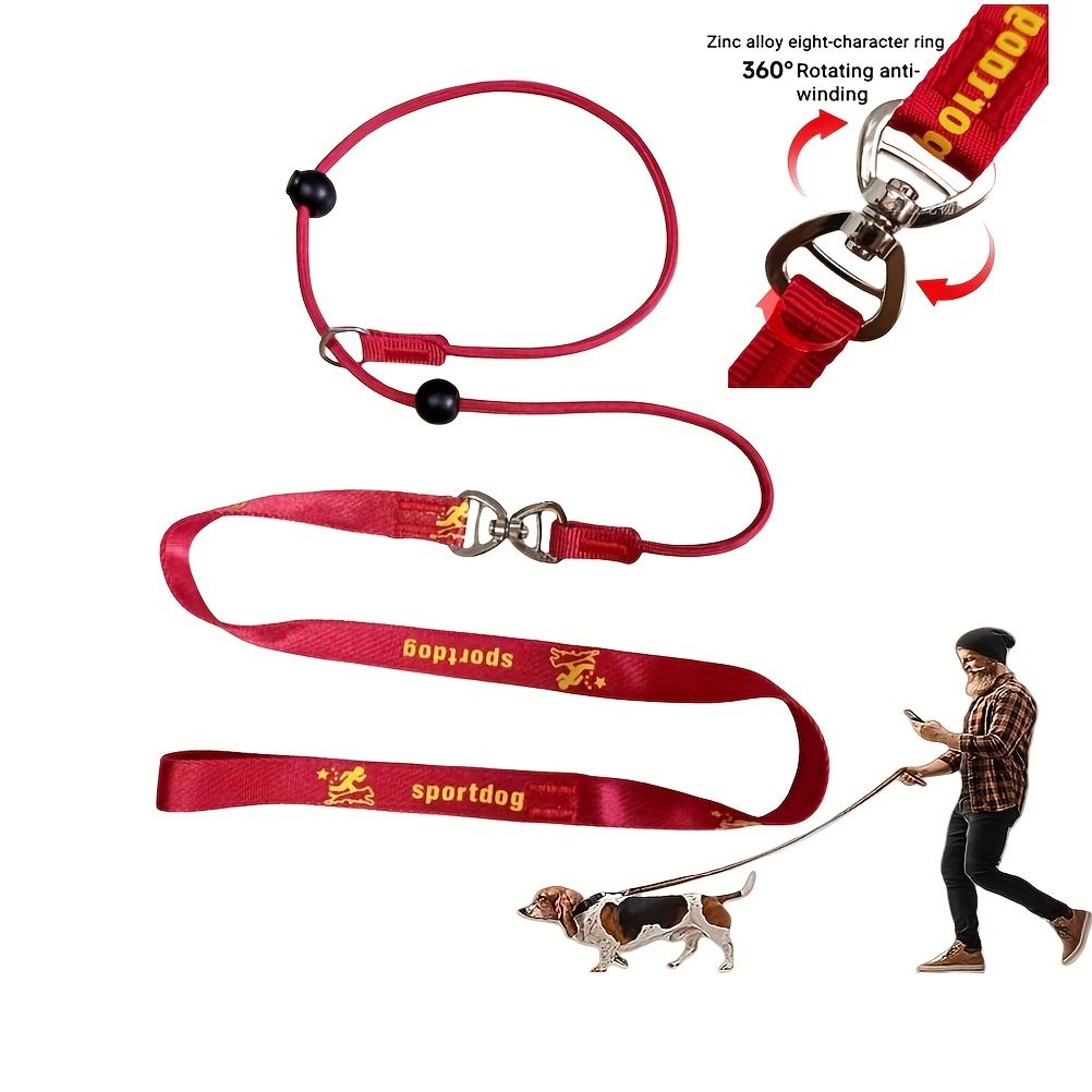 Training Dog Choking Rope Leash 2in Lead Collar 150cm P-Shaped Chain Slip  Lead Control Leash for Small Large Competition Dogs, Extra Long Dog Rope