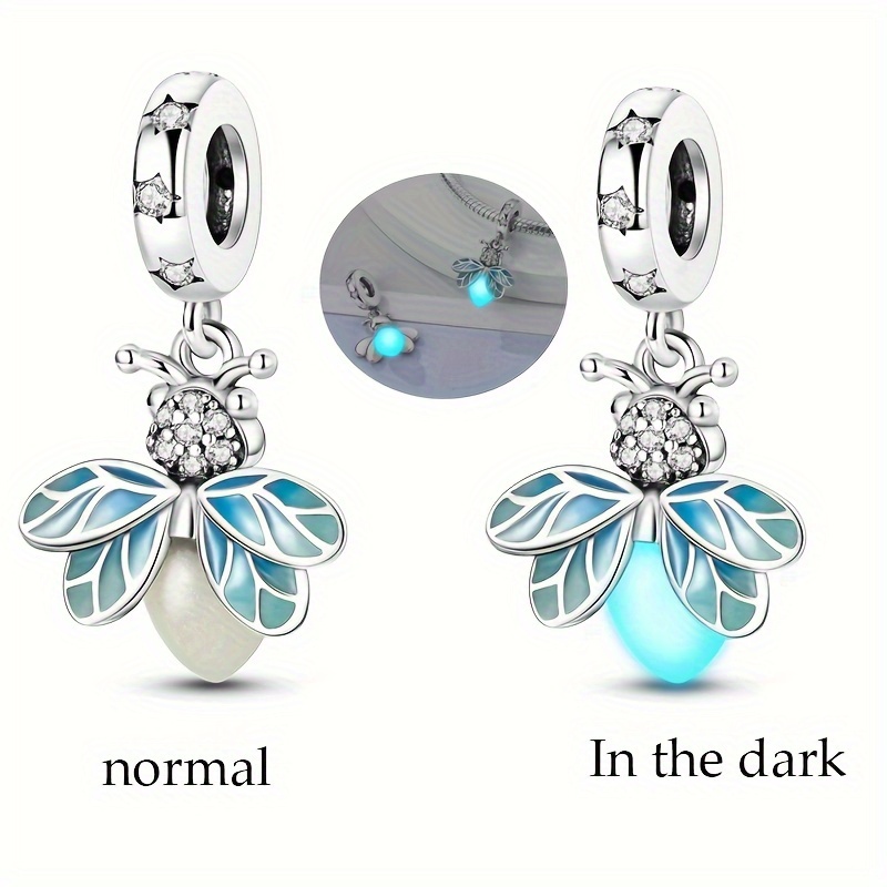 

Charming Glow-in-the-dark Firefly Charm Bead - Perfect For Diy Bracelets & Necklaces, Ideal Gift For Women And Girls Charms For Charm Bracelets Bracelet Charms