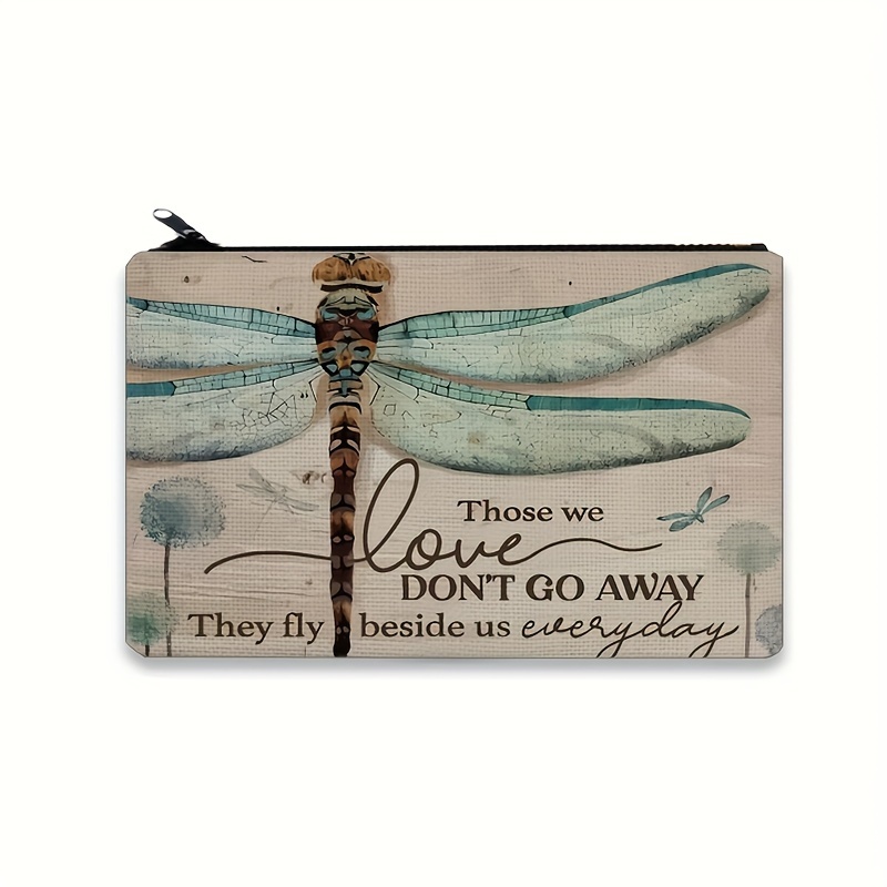 

Vintage Dragonfly Birthday Christmas Wedding Day Gift Makeup Pouch, Travel Toiletry Bag, For Girls Women