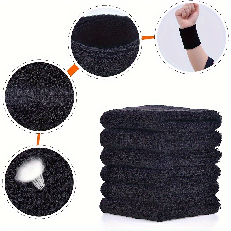 6   sweatbands             wristbands     dry     wrist   for       gym     on   details 1