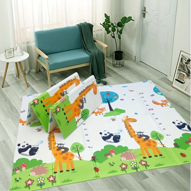 Funplay Foldable Double-Sided Play Mat for Kids, 59-in x 71-in