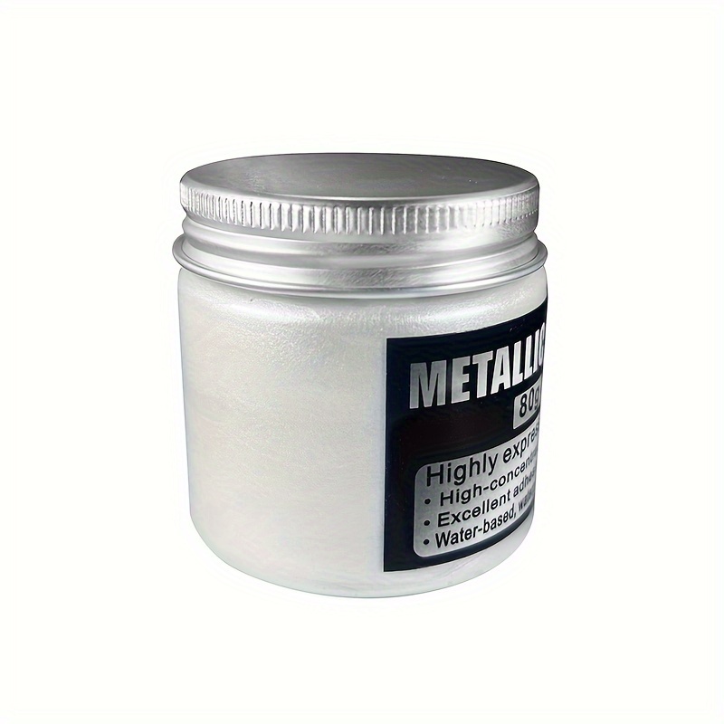 80g vinyl material pearlescent white acrylic metallic paint high