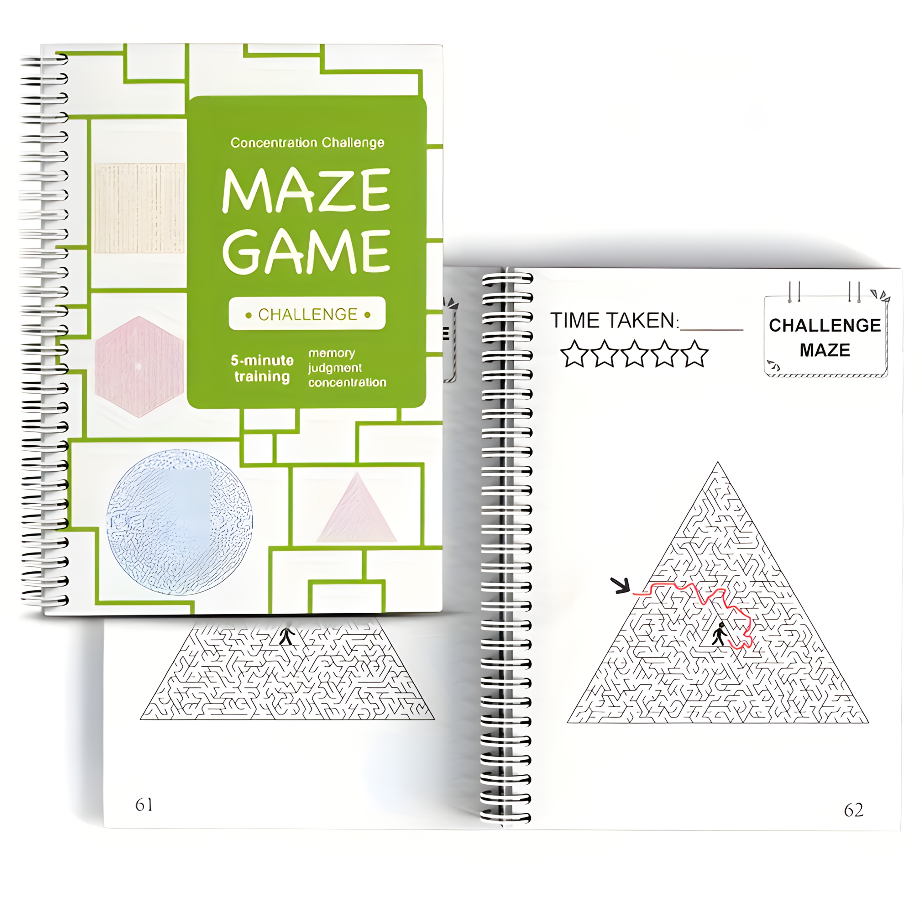 

1pc Mind-boggling Maze Adventure Book For Kids 12+, English Edition, Published By Zhidian International (usa) Llc On 2024-05-01, Interactive Labyrinth Puzzle Novel