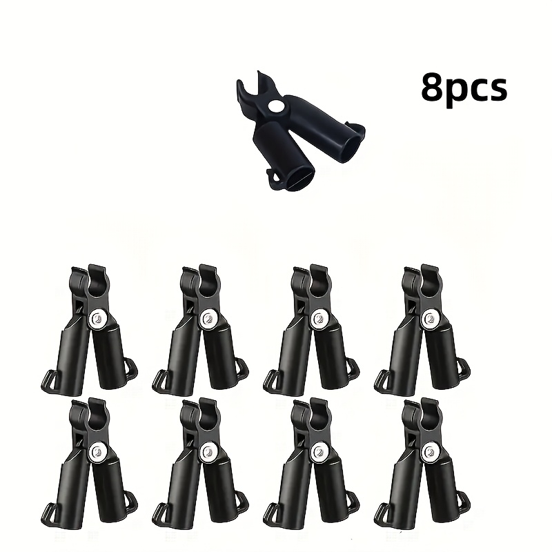 E-shop 8 Stück verstellbare Pflanzenstützverbinder, geeignet zum Verbinden von Tomaten, Gurken- und Bohnenranken sowie Gartenzaunpfostenclips,