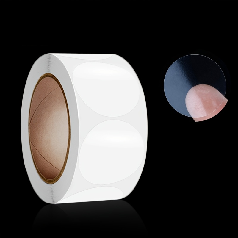 TEMU 2 Rolls Of 1000 Transparent Sealing Stickers, Round 2cm Self-adhesive Labels, 500 Per Roll