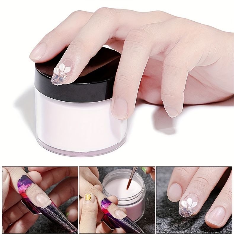 8 in 1 acrylic nail art kit complete set for beginners includes acrylic paint glitter file french tips u v light nail art decoration tools and nail drill kit details 1
