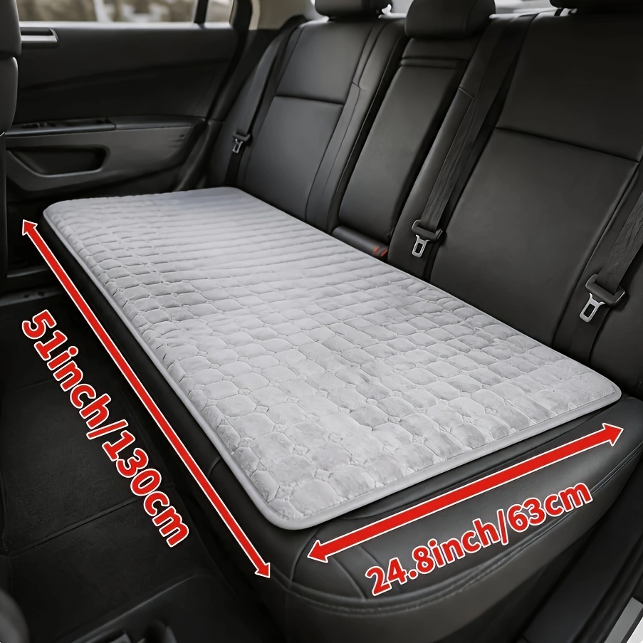 TEMU 1pc Pet Car Rear Seat Cushion, Anti-slip Anti-scratch Anti-bite, Suitable For Suv, Sedan, Easy To Wash Machine Wash, Durable Dog Car Mat,