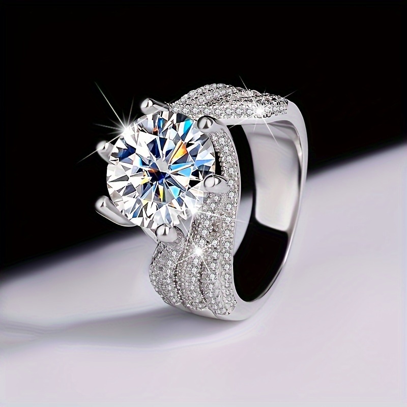 

1 925 3/5 Moissanite Women's Engagement For , And Halloween Christmas Gifts