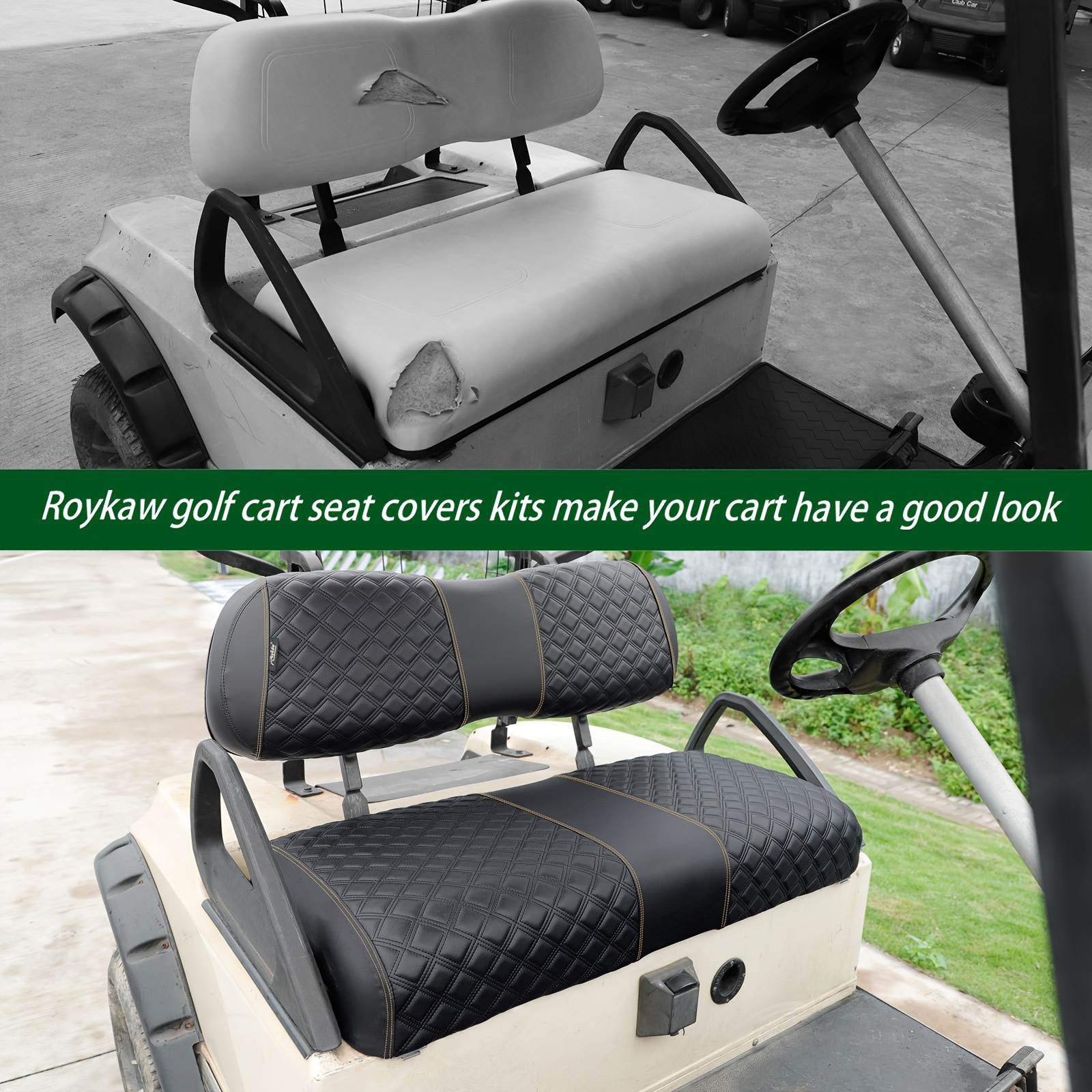 golf cart seat covers kit compatible ds front seat - Temu South Africa