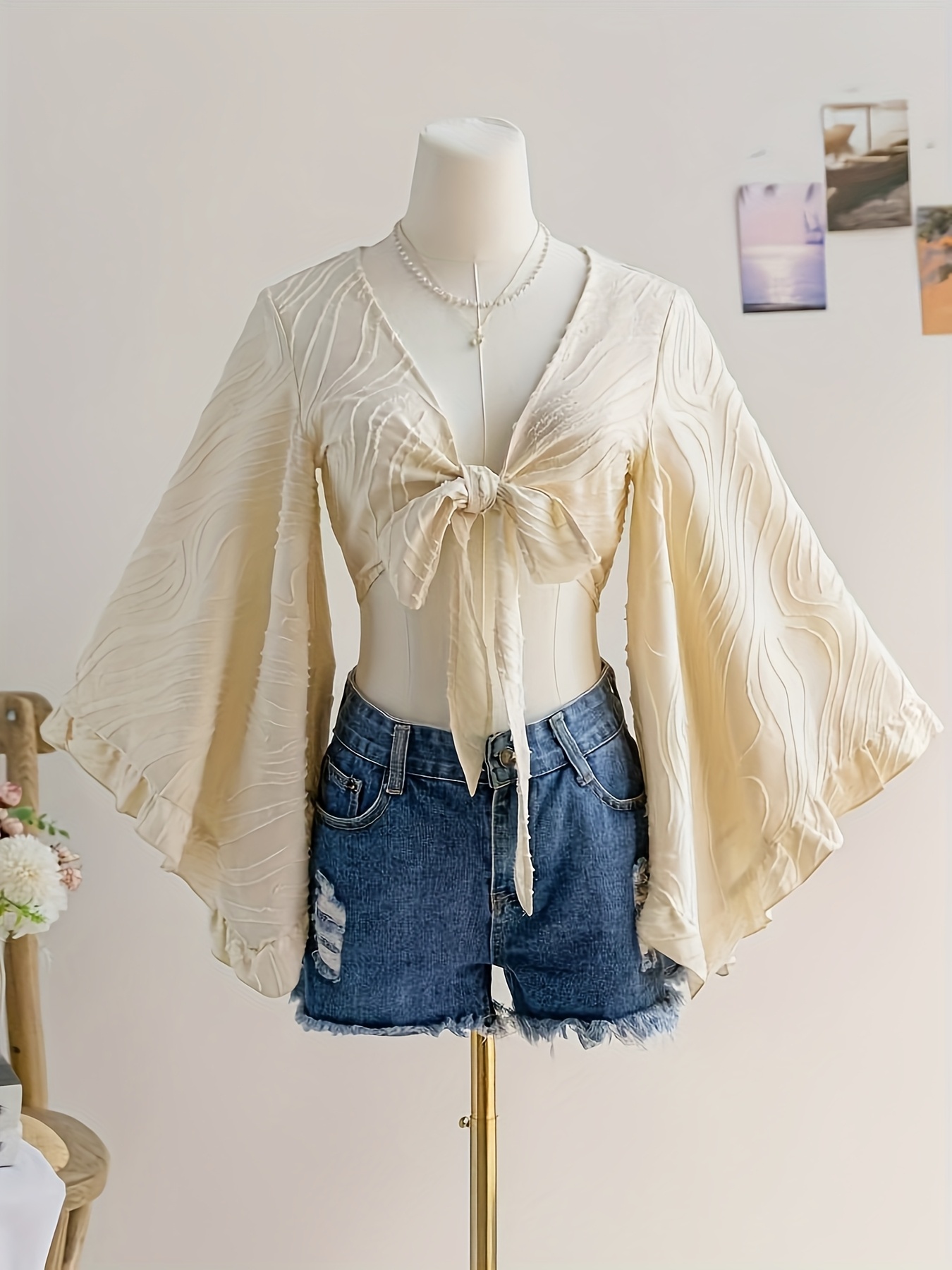 flare sleeves sold on Temu United States