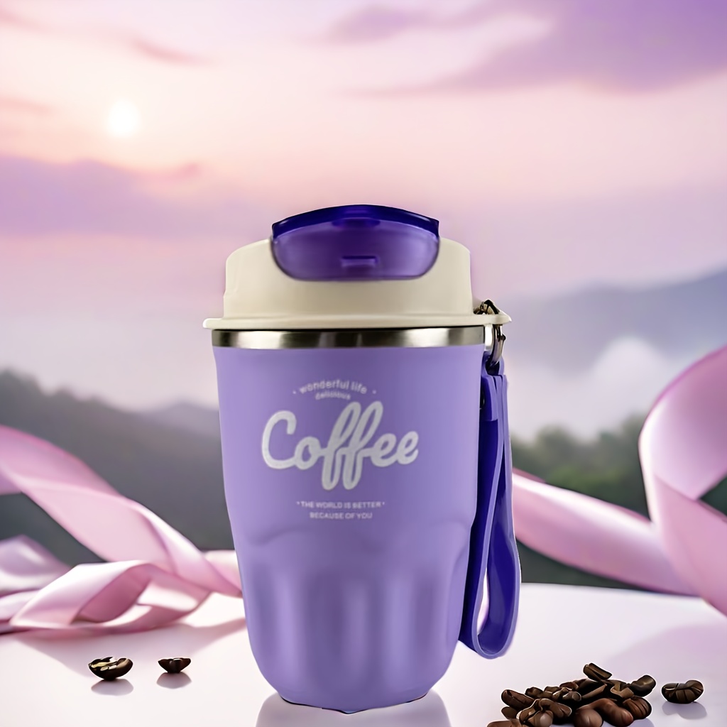 Image of Ins-style Minimalist Steel Coffee Cup, Outdoor Portable High- Tumbler, Wholesale