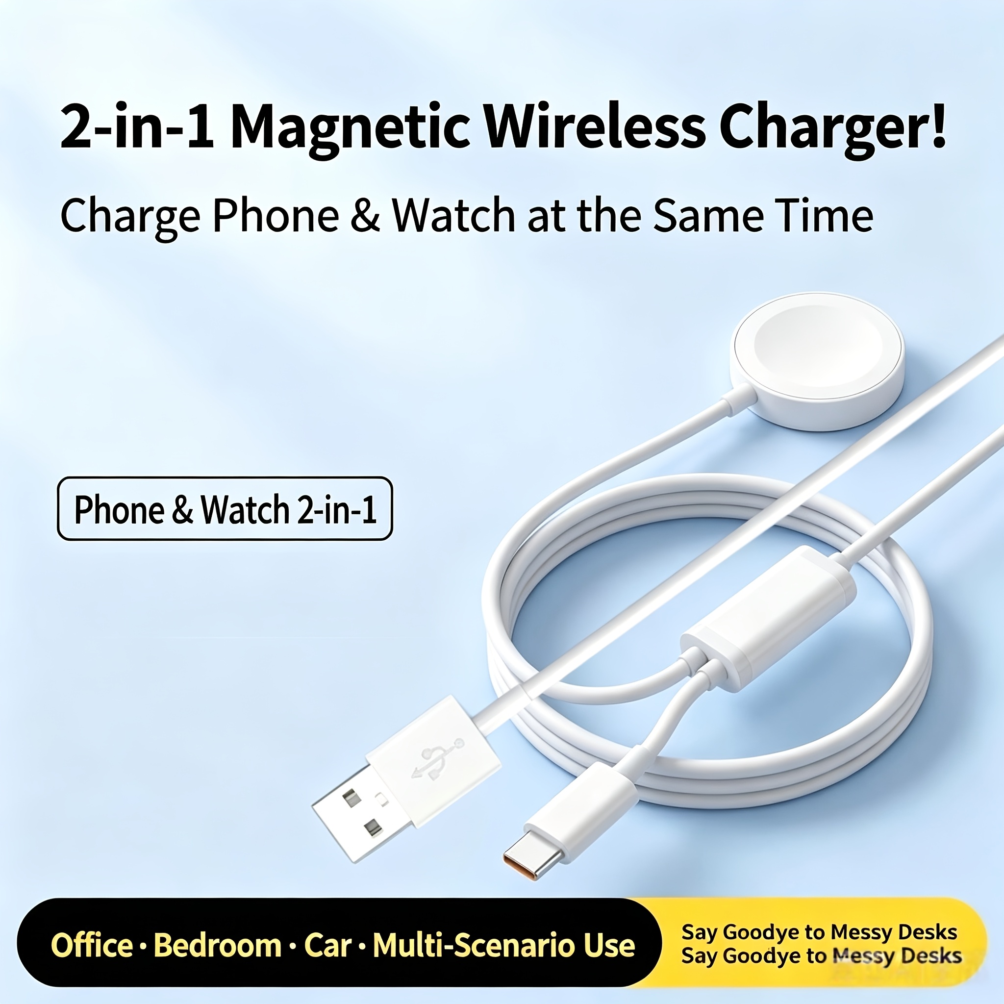 Magnetic Wireless Charging for iWatch, Fully Compatible Charging Solution