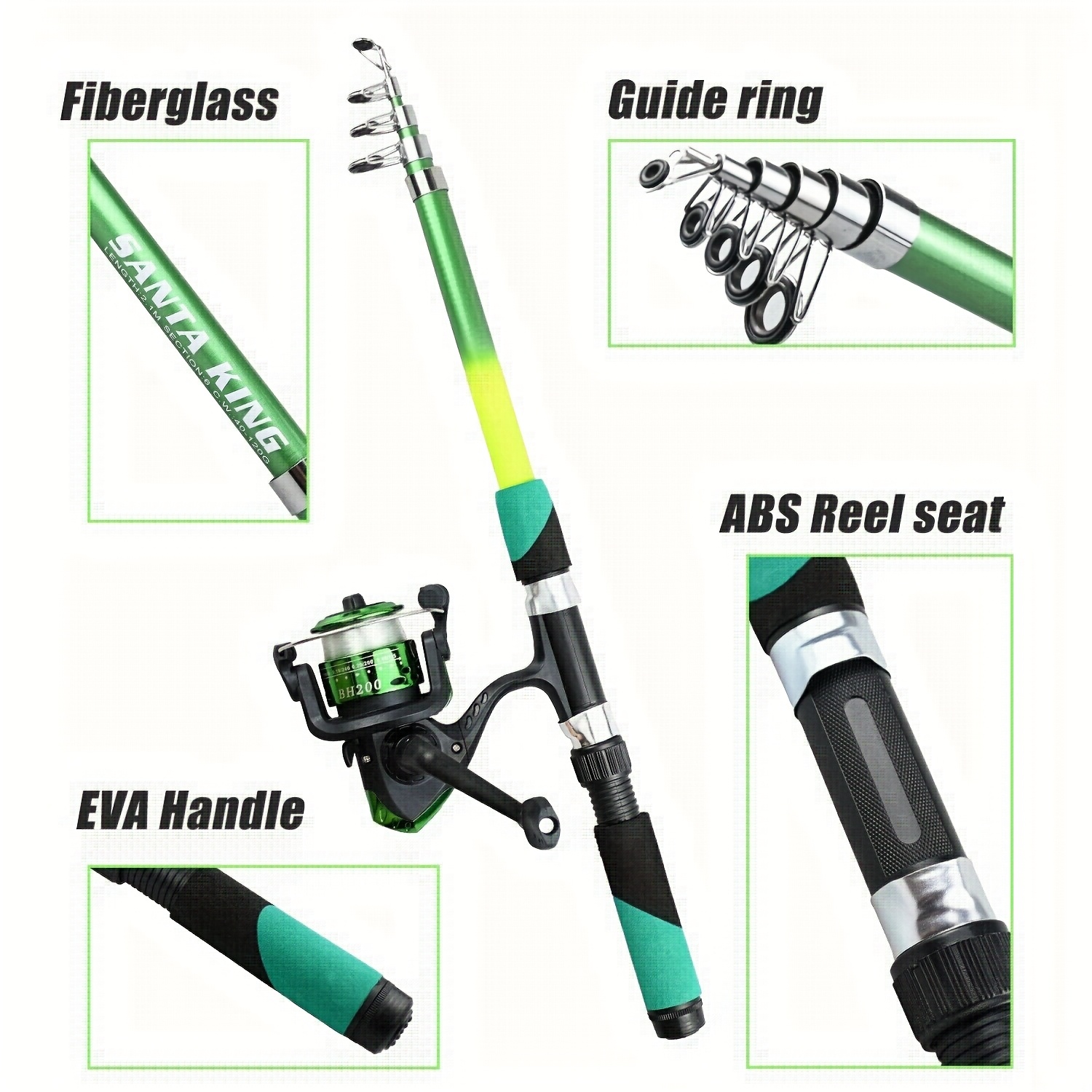 portable telescopic fishing rod kit 1 telescopic - Temu Bahrain