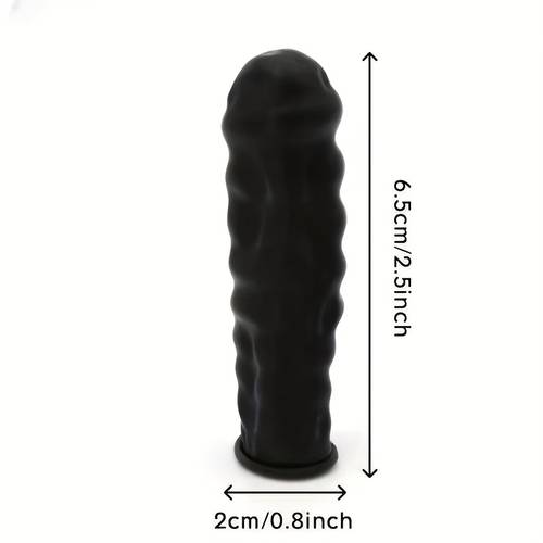 5pcs durable and comfortable non slip latex finger covers synthetic rubber resistant and suitable for office camping relaxation home and outdoor use