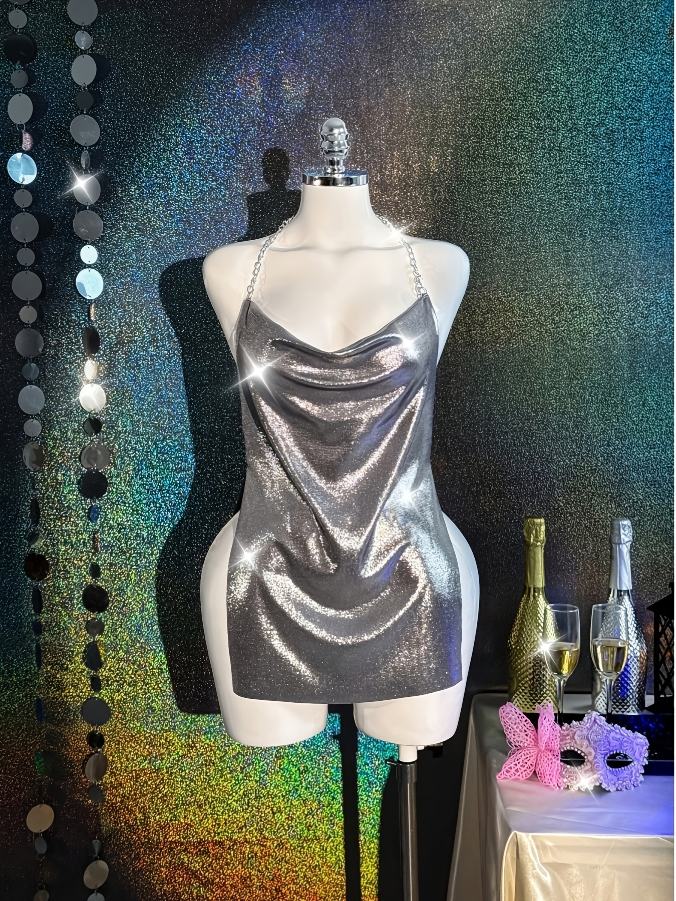 chain dress sold on Temu United States
