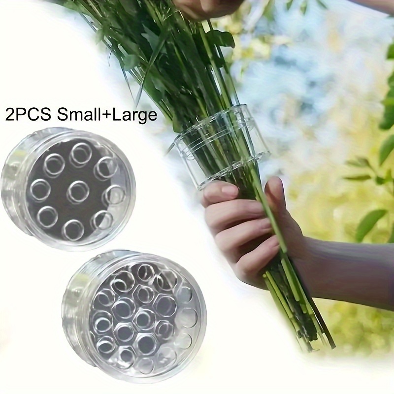 TEMU 2pcs Rod Holders, Plastic Twist Vase For Diy Bouquet, , For Mother's Day