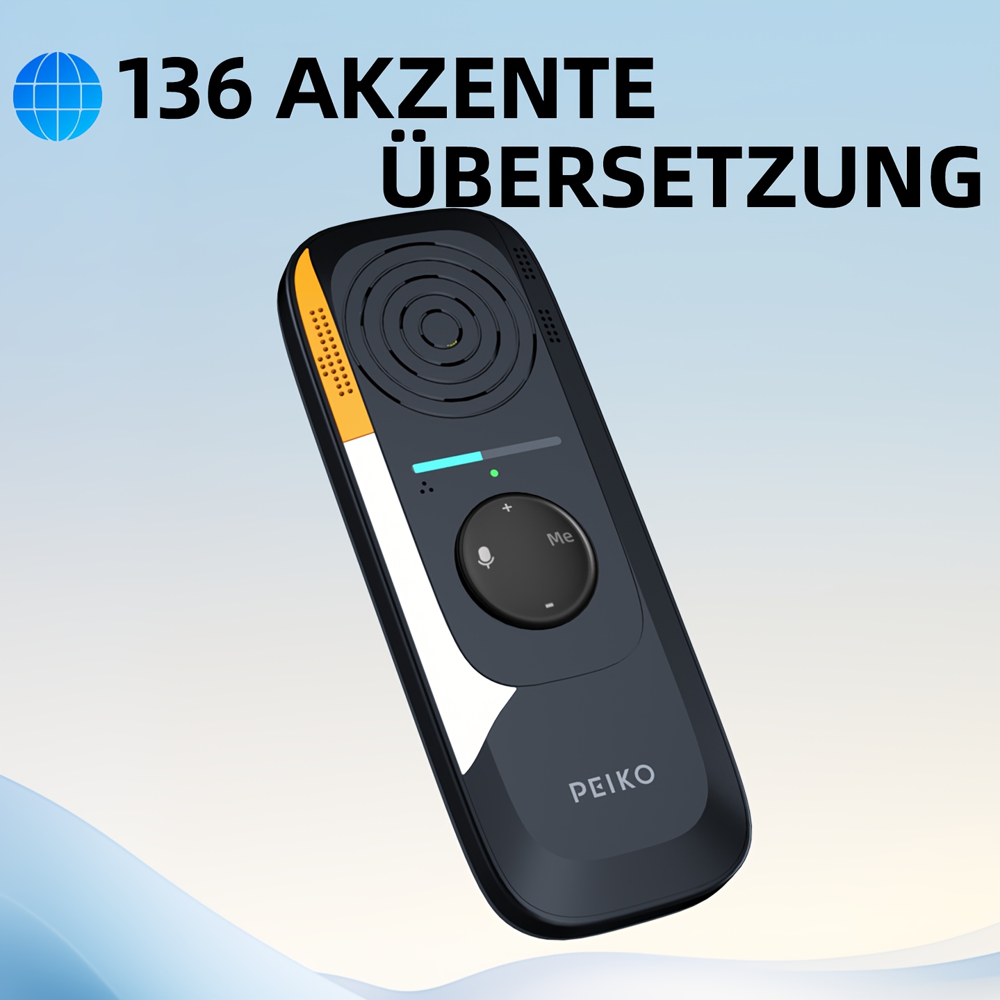 Image of Language Translator Device - Instant Voice Translation, Supports 136 Languages, Real-time High Accuracy Via App, Perfect For Travel, Business Meetings & Language Learning