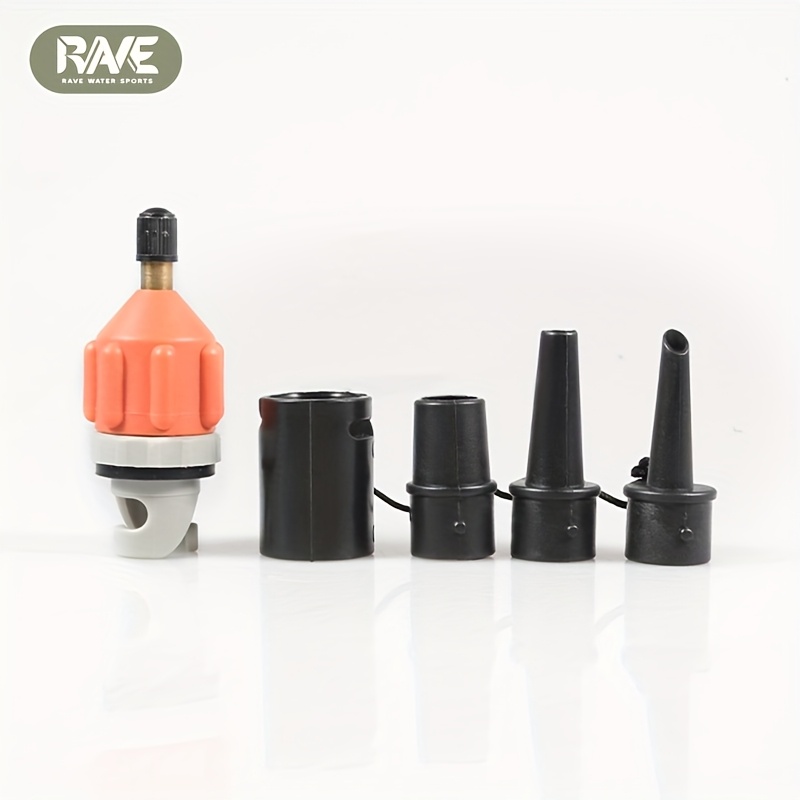 TEMU Jeu d'adaptateurs de valve d'air pour SUP, planche à pagaie, kayak, pompe à gonflage, tente, d'air multifonction, connecteur de valve d'air