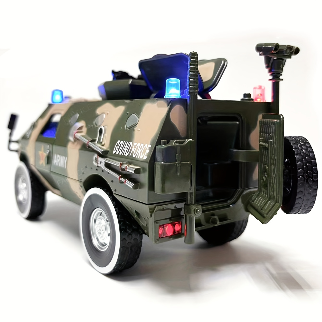 1:24 ライオット装甲車合金モデルカー ライト サウンドエフェクト
