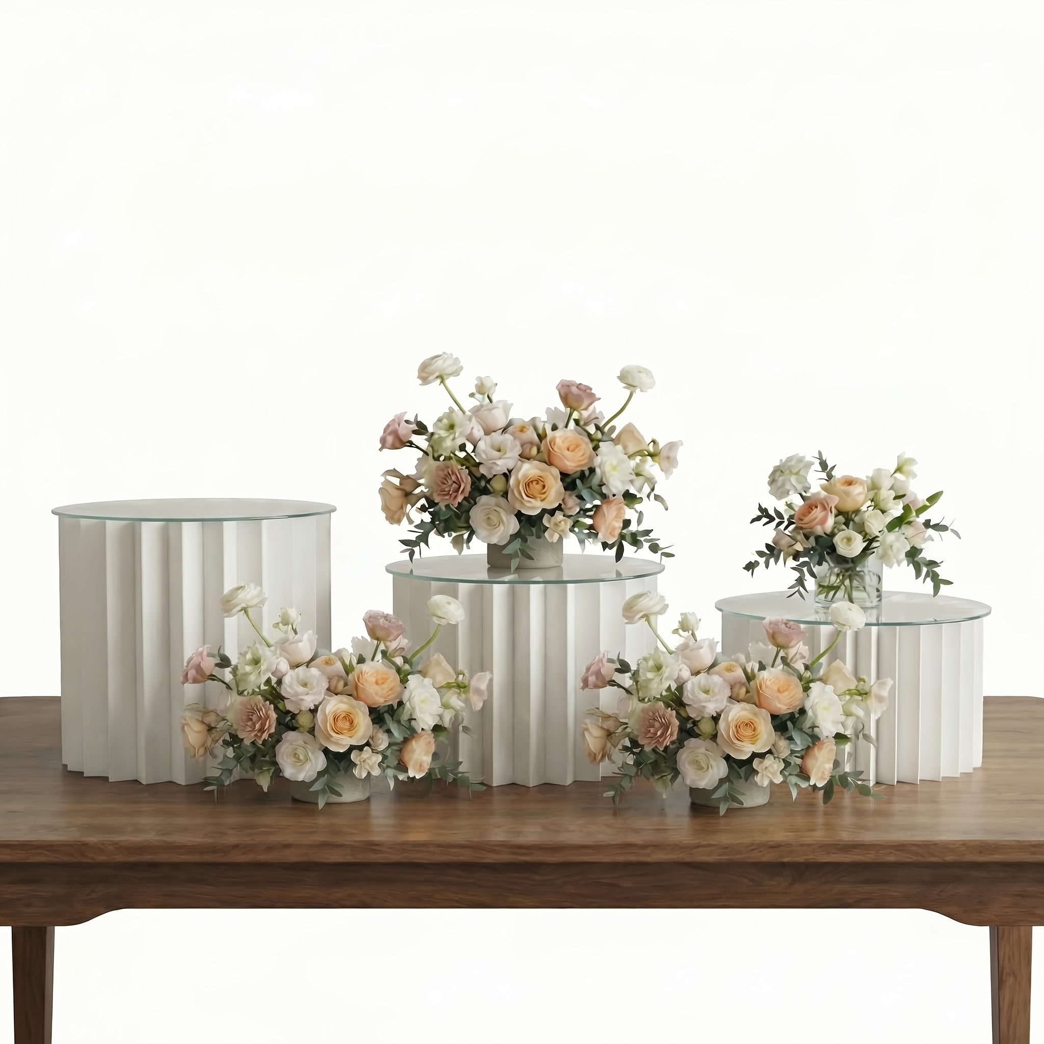 TEMU Set di pedane pieghevoli per esposizione, base per esposizione per feste di compleanno - per San - Matrimoni - Feste - - Decorazioni da tavolo -