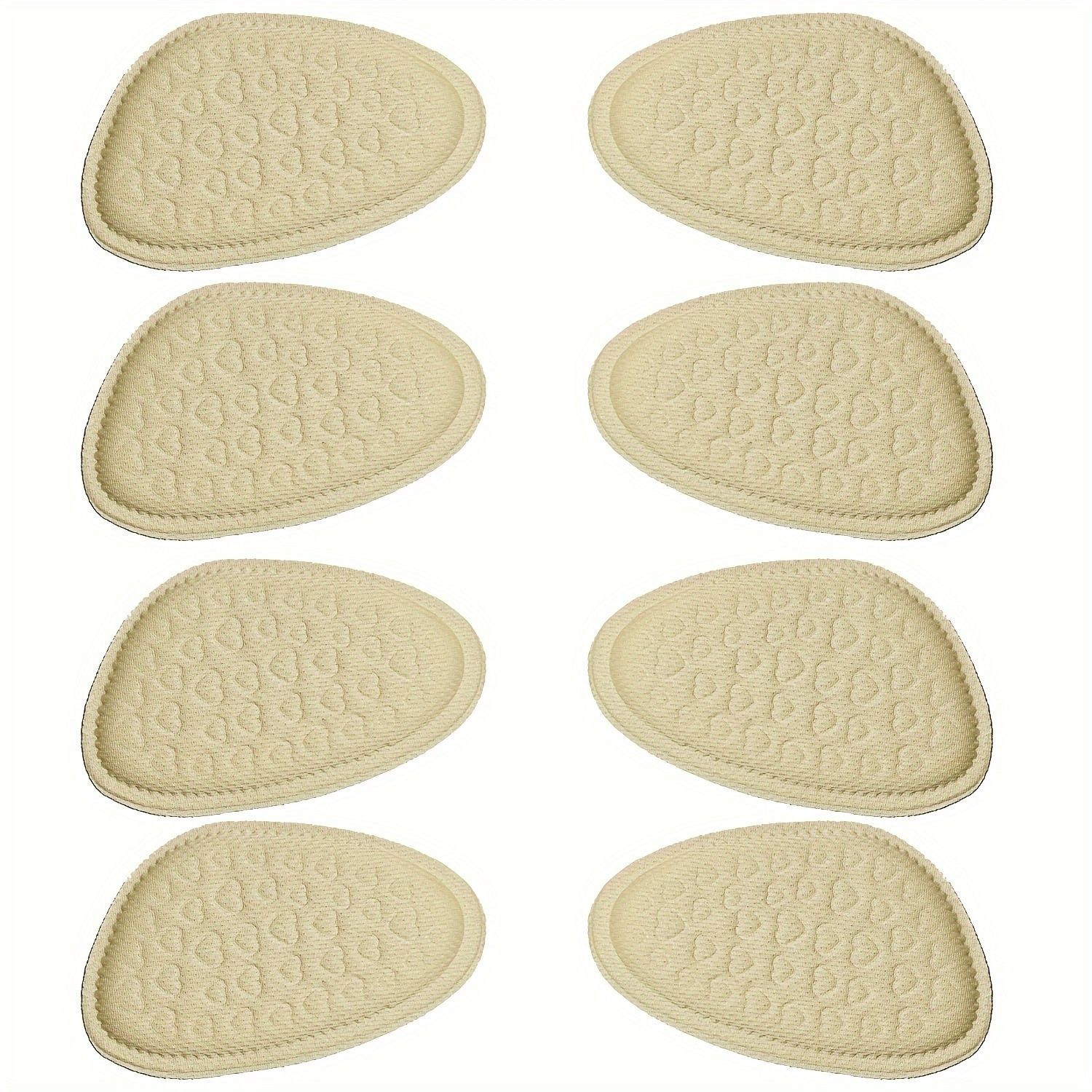 Set Of 8 For The Front Of The Foot Designed For High-heeled Footwear, Featuring Non-slip Half Insoles That Provide And Care For Your Feet