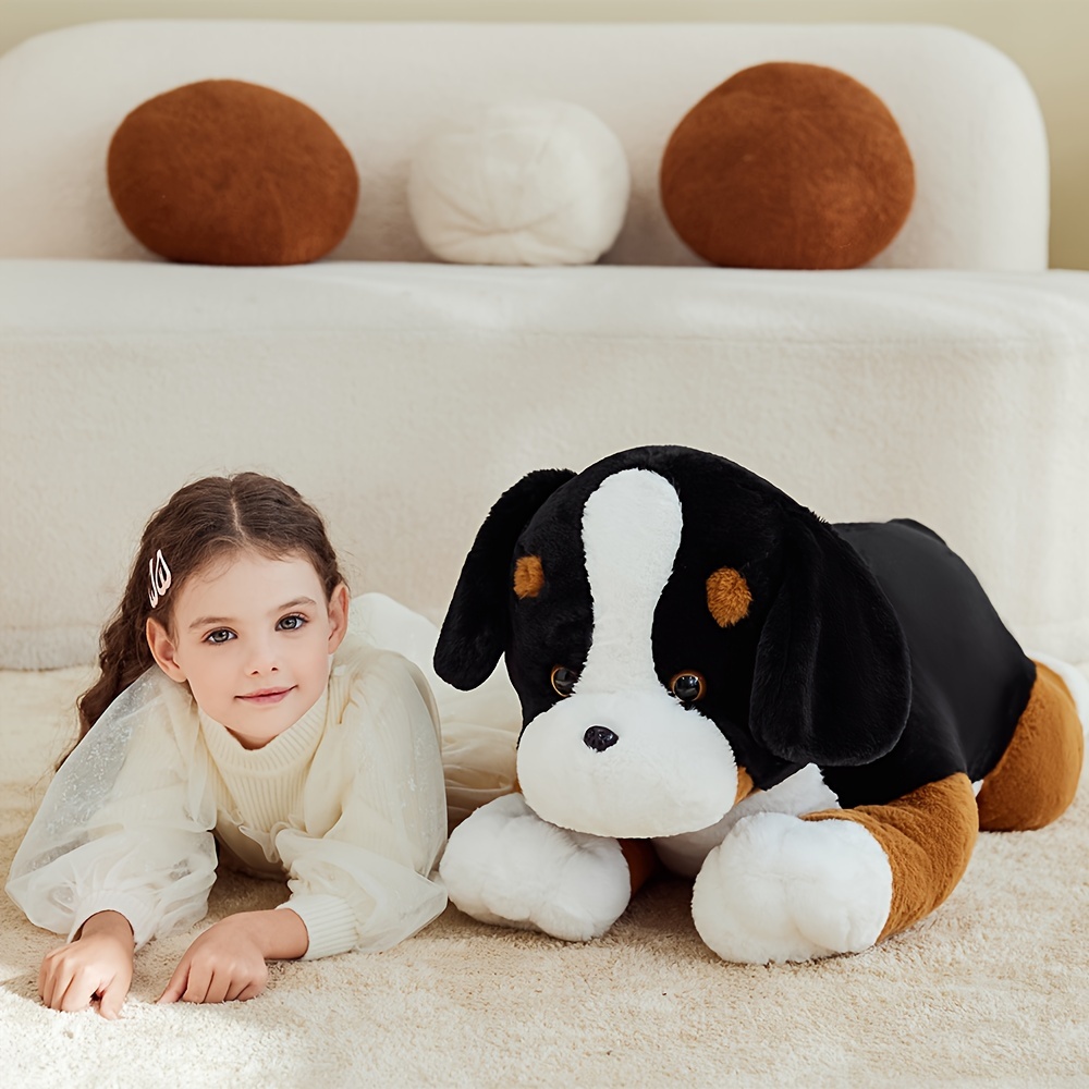 

Ikasa 30" Bernese Stuffed Animl Plush Toy, Big Large Toys, Huge Size Cute Fluffy Oversized Plushie, Gifts For Kids