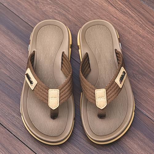 heren duurzame zomerslip-on sandalen in casual voor het strand en buiten, met zachte en antislip, voor casual buitenkleding