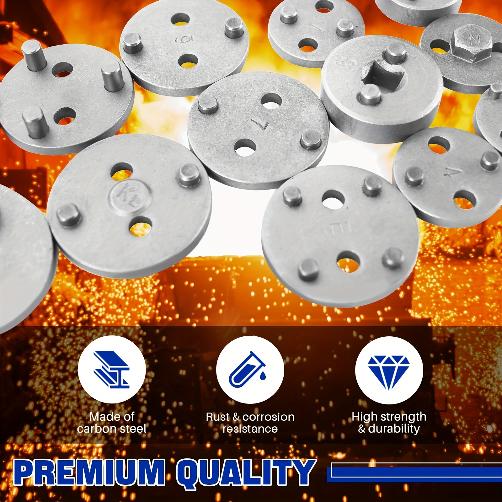 24pcs Robust Disc Brake Caliper Tool Kit Without Battery