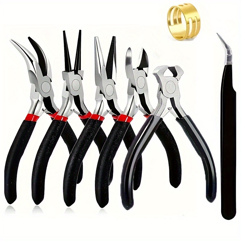 

[ ] 7pcs Jewelry Making Set, 5pcs Jewelry , 1pc Opening Tool, 1pc , Including -shaped And , - , A -have For Families