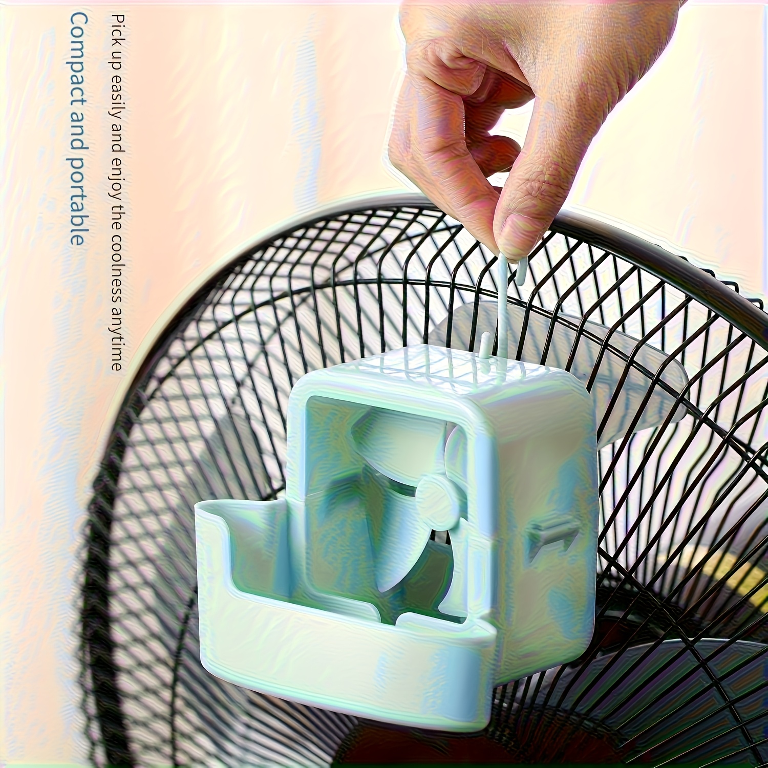 Plastic Bottle Diy Air Cooling Portable Clip Mist Cooler Fan
