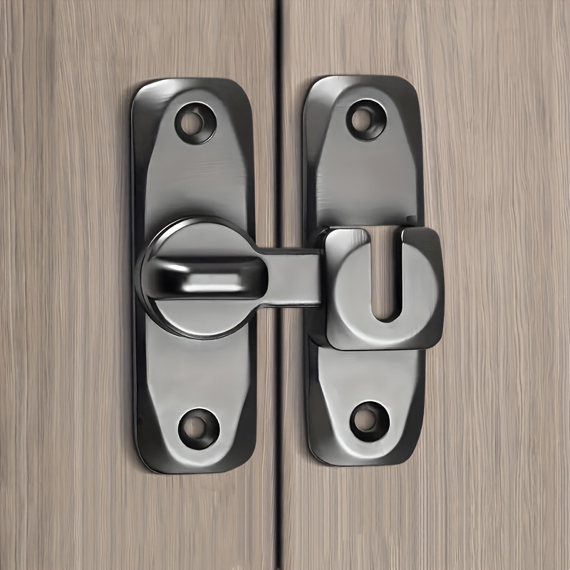 TEMU Heavy-duty Metal Right-angle Sliding Lock - With Pre-drilled Holes