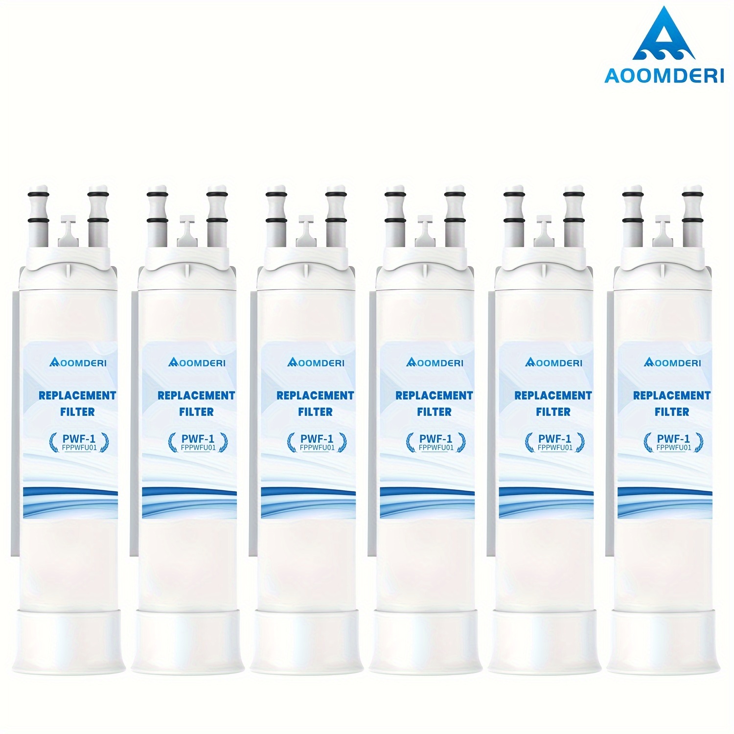 

6pcs Pwf-1 Fppwfu01 Refrigerator Water Filter Replacement Compatible With Eppwf01 Pwf-1 Fppwfu01