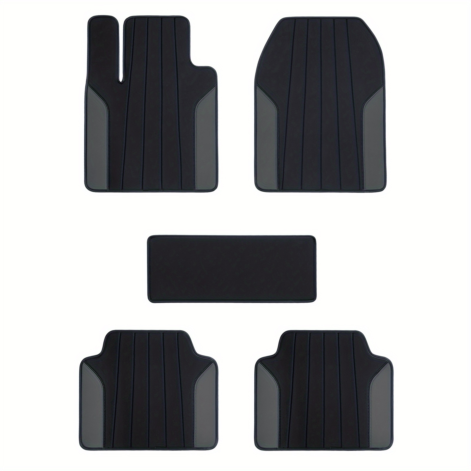 TEMU Premium Pattern Universal Car Floor Mats, Universal Car Floor Mats For All , High-quality Pu Leather Anti-slip Mats, Universal Car Floor Mats,
