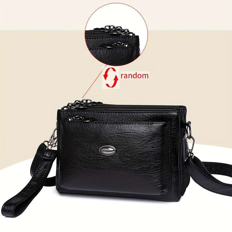 Tlt1035 Large Capacity Crossbody Bag - Random , Random Strap , Random Pull Tab