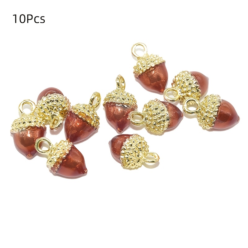 TEMU 10pcs Cute Handmade Drip Glaze 3d Pendant, 3d Mini Alloy Jewelry Additions