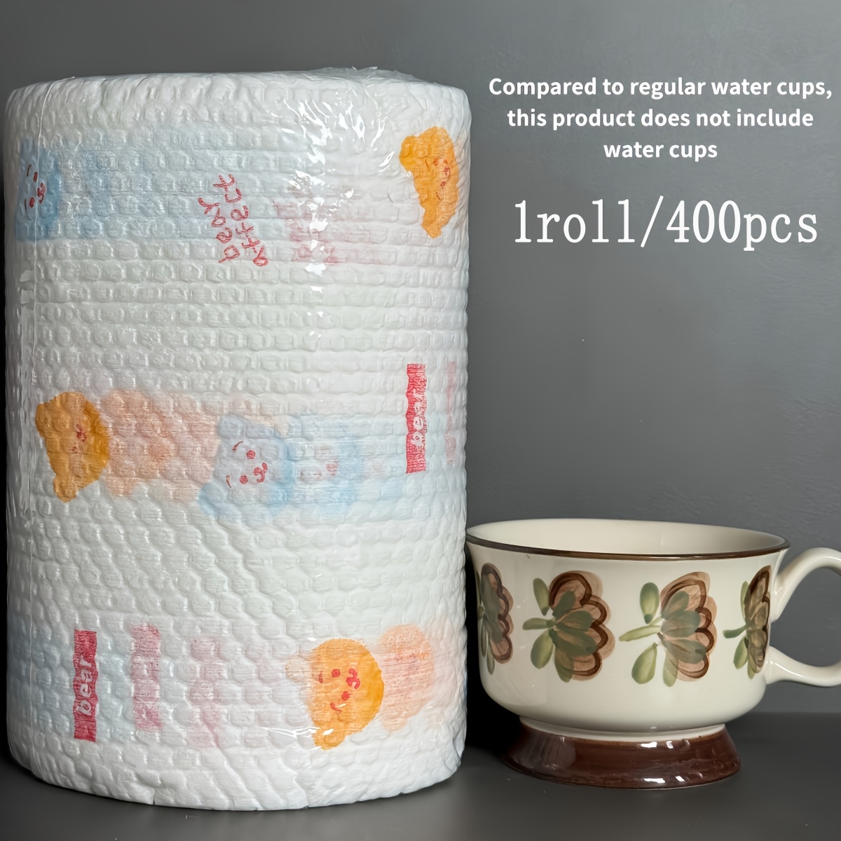 Image of Efficient 1roll/400pcs Disposable Kitchen Paper Towels - Washable, Wet And , Household Cleaning And Degreasing Cloth (multiple Options ) Lazy Cloth Kitchen Paper Towels Lazy Cloth Cleaning Products