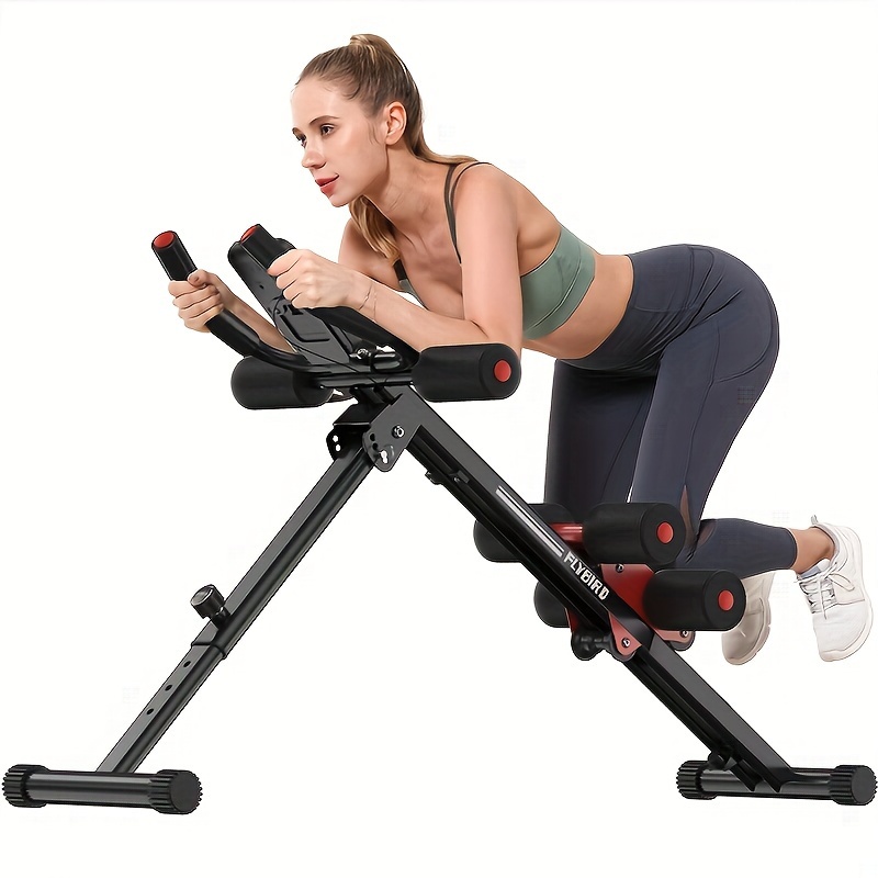 

1pc Foldable Fitness Stool, Waist Training Bench, Load-bearing 149.69kg/330lbs, Suitable For Core Strength Training, Body Shaping, Home Fitness